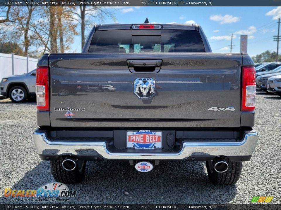 2021 Ram 1500 Big Horn Crew Cab 4x4 Granite Crystal Metallic / Black Photo #6