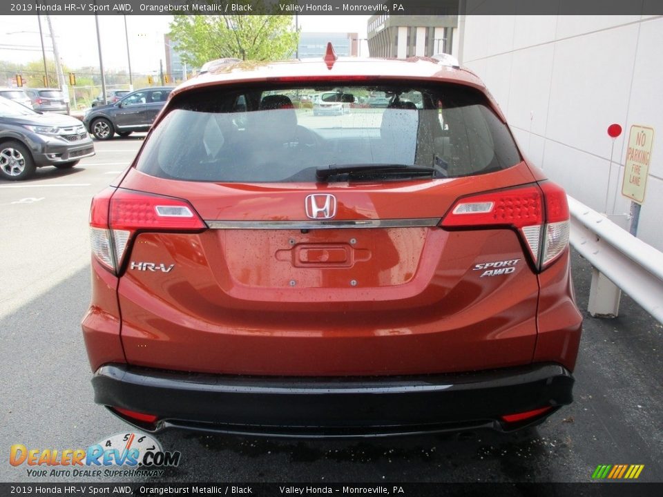 2019 Honda HR-V Sport AWD Orangeburst Metallic / Black Photo #4