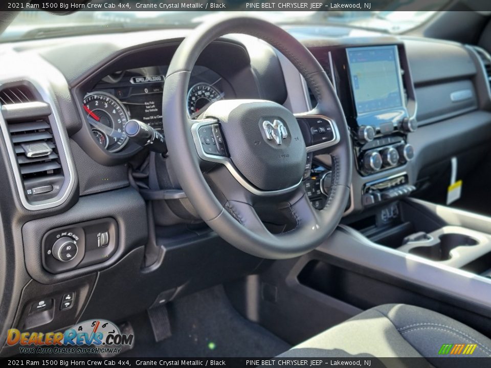 2021 Ram 1500 Big Horn Crew Cab 4x4 Granite Crystal Metallic / Black Photo #10