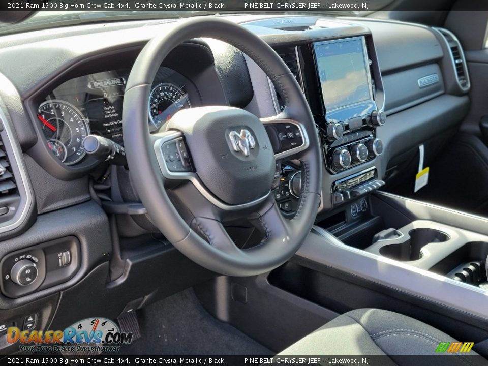 2021 Ram 1500 Big Horn Crew Cab 4x4 Granite Crystal Metallic / Black Photo #12