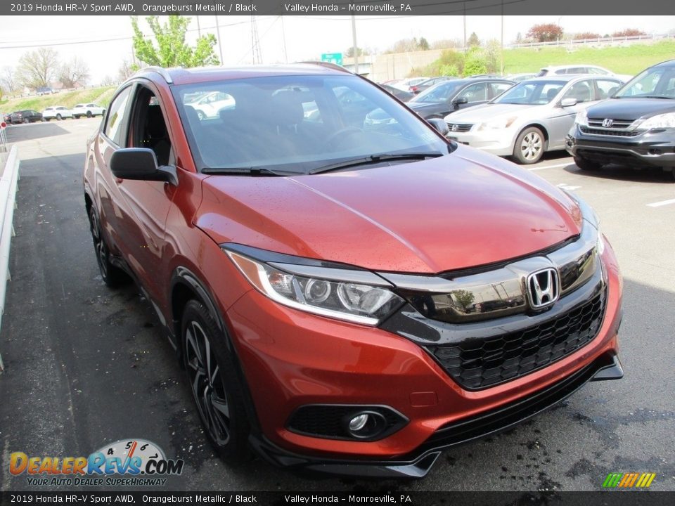 2019 Honda HR-V Sport AWD Orangeburst Metallic / Black Photo #8