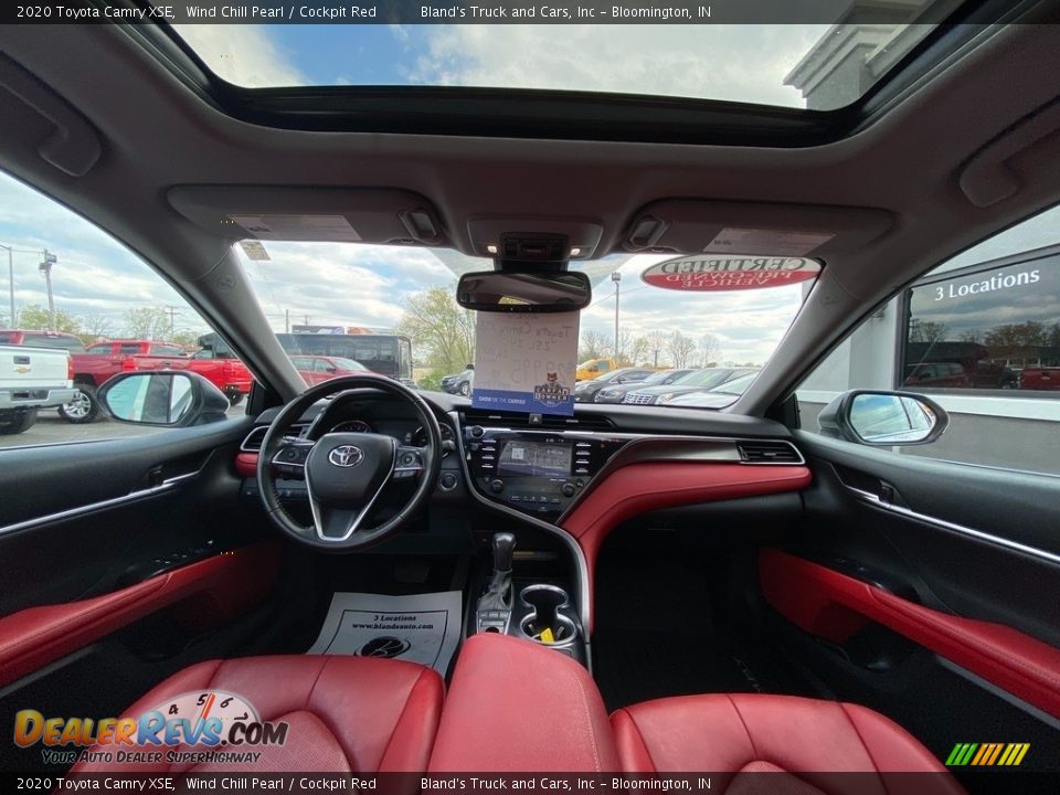 2020 Toyota Camry XSE Wind Chill Pearl / Cockpit Red Photo #13