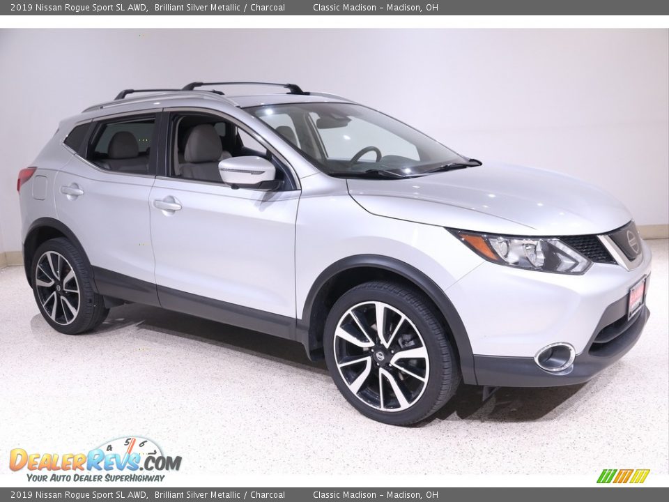 2019 Nissan Rogue Sport SL AWD Brilliant Silver Metallic / Charcoal Photo #1