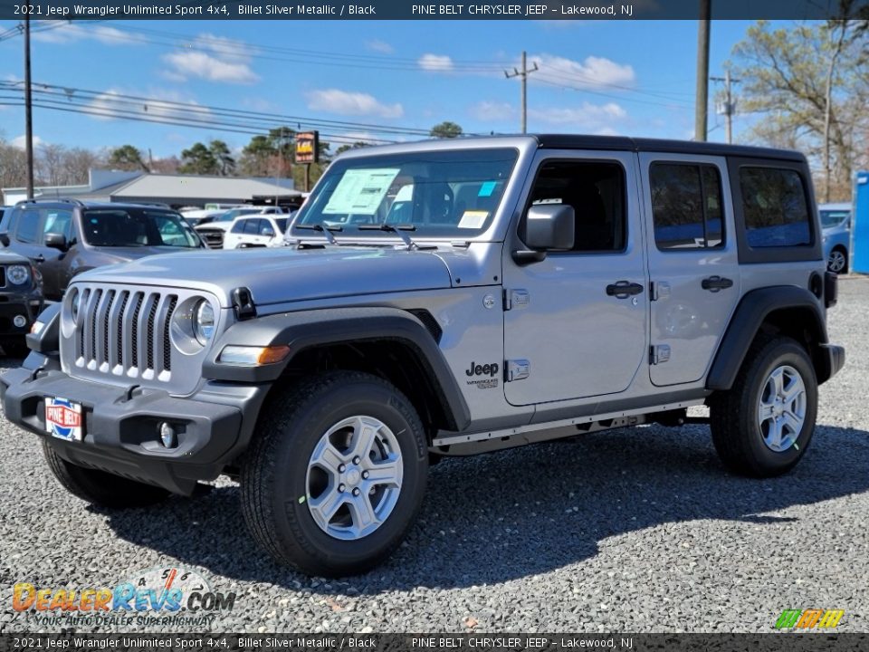 2021 Jeep Wrangler Unlimited Sport 4x4 Billet Silver Metallic / Black Photo #1