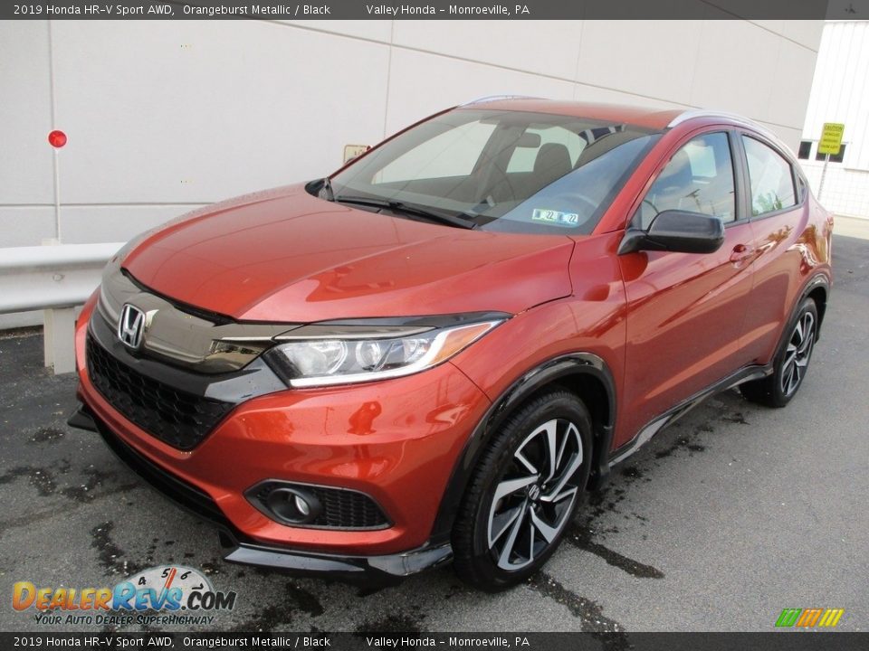 2019 Honda HR-V Sport AWD Orangeburst Metallic / Black Photo #10