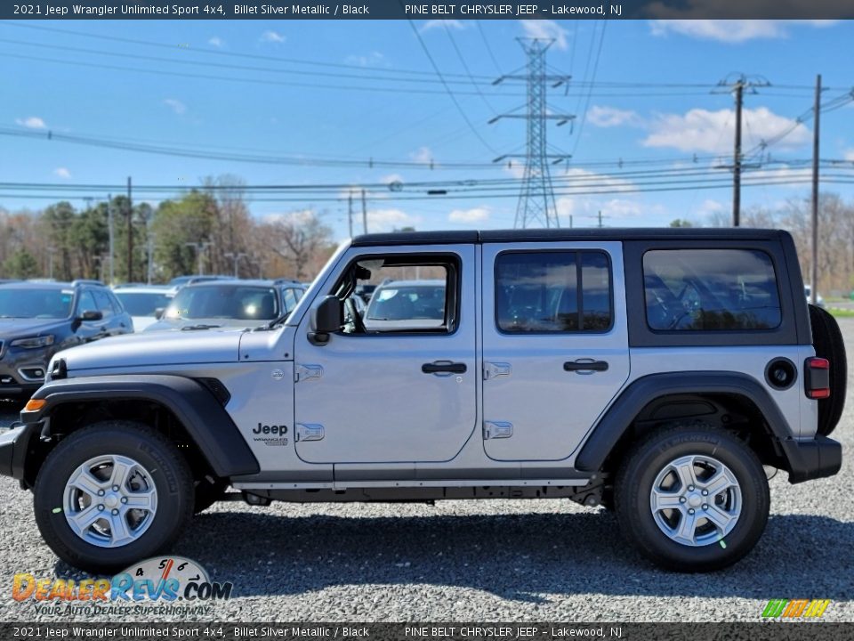 2021 Jeep Wrangler Unlimited Sport 4x4 Billet Silver Metallic / Black Photo #4