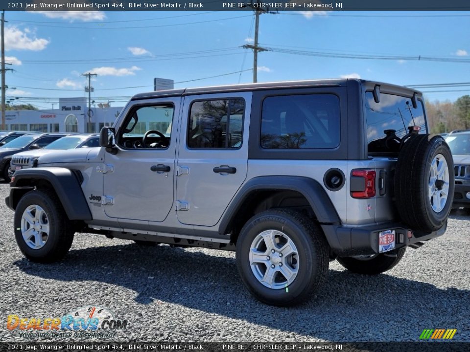 2021 Jeep Wrangler Unlimited Sport 4x4 Billet Silver Metallic / Black Photo #6