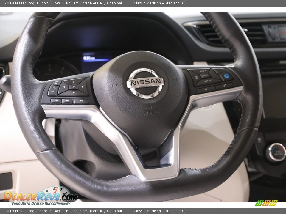 2019 Nissan Rogue Sport SL AWD Brilliant Silver Metallic / Charcoal Photo #7