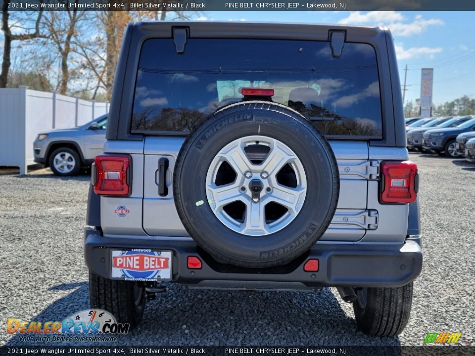 2021 Jeep Wrangler Unlimited Sport 4x4 Billet Silver Metallic / Black Photo #7