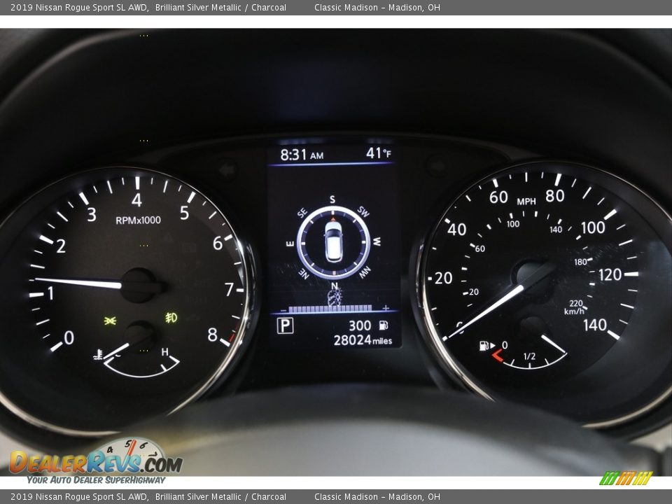 2019 Nissan Rogue Sport SL AWD Brilliant Silver Metallic / Charcoal Photo #8