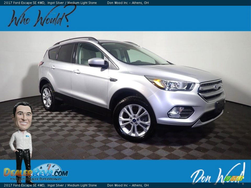 2017 Ford Escape SE 4WD Ingot Silver / Medium Light Stone Photo #1