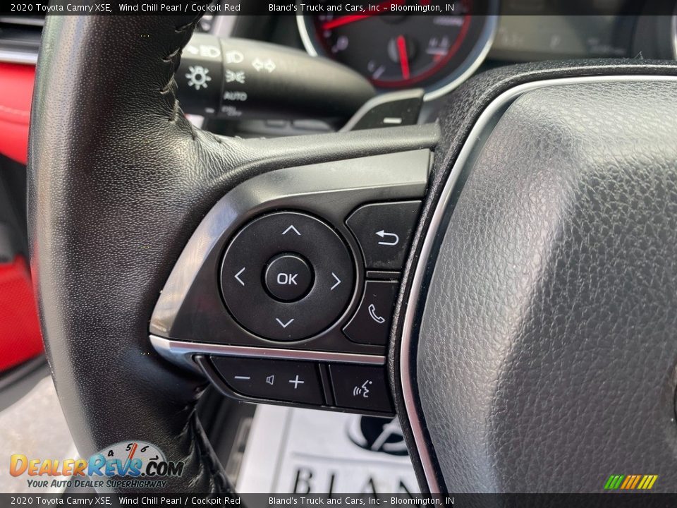 2020 Toyota Camry XSE Wind Chill Pearl / Cockpit Red Photo #22