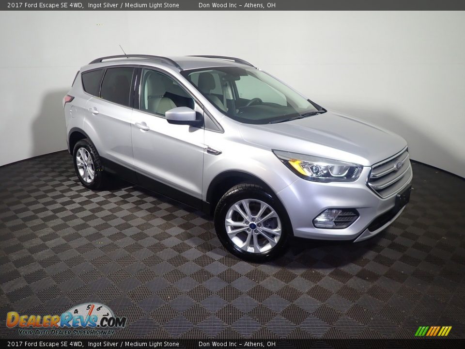 2017 Ford Escape SE 4WD Ingot Silver / Medium Light Stone Photo #3