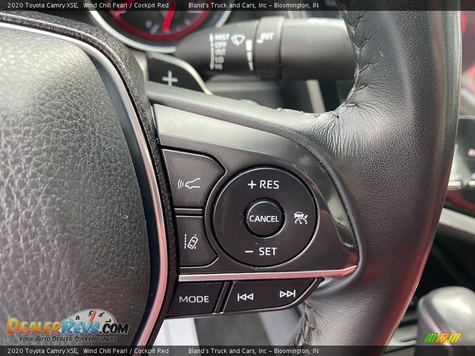 2020 Toyota Camry XSE Wind Chill Pearl / Cockpit Red Photo #23