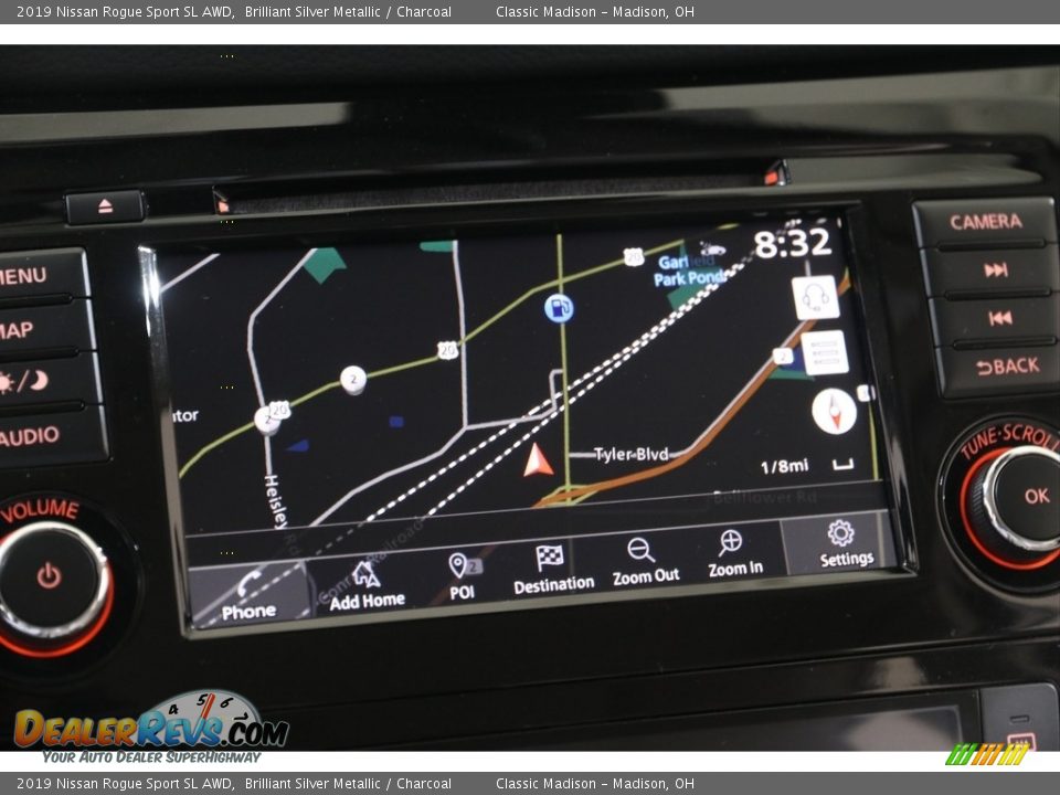 2019 Nissan Rogue Sport SL AWD Brilliant Silver Metallic / Charcoal Photo #11