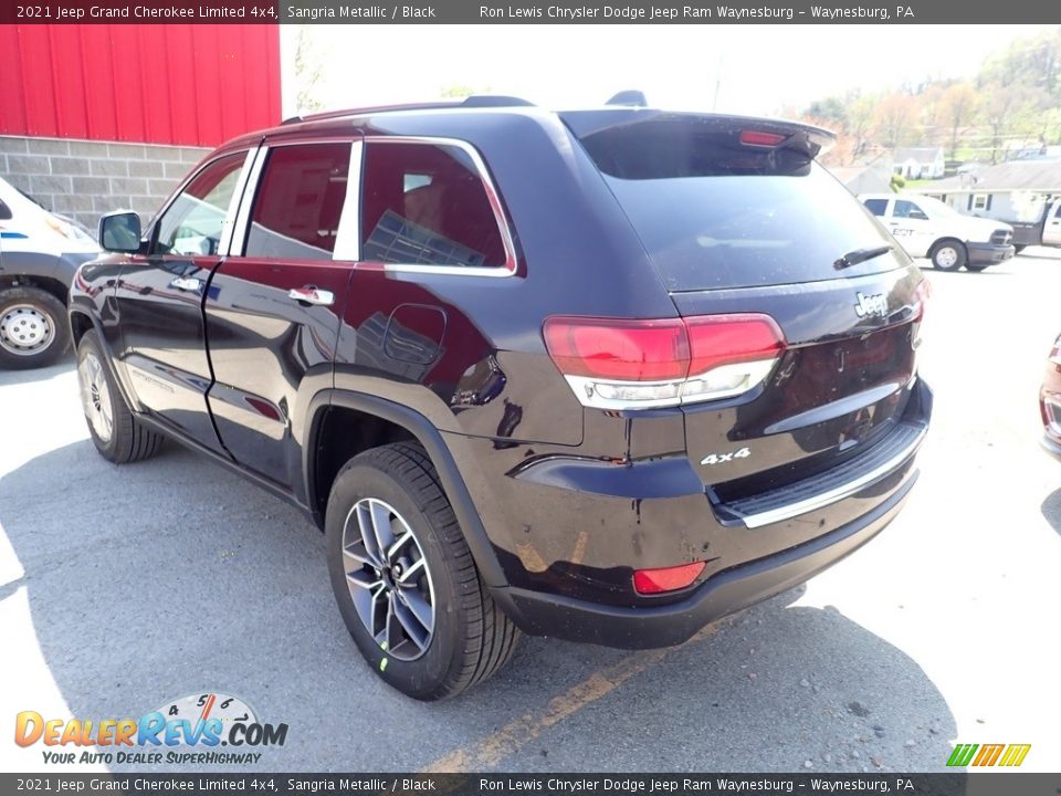 2021 Jeep Grand Cherokee Limited 4x4 Sangria Metallic / Black Photo #3