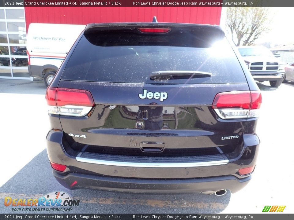 2021 Jeep Grand Cherokee Limited 4x4 Sangria Metallic / Black Photo #4