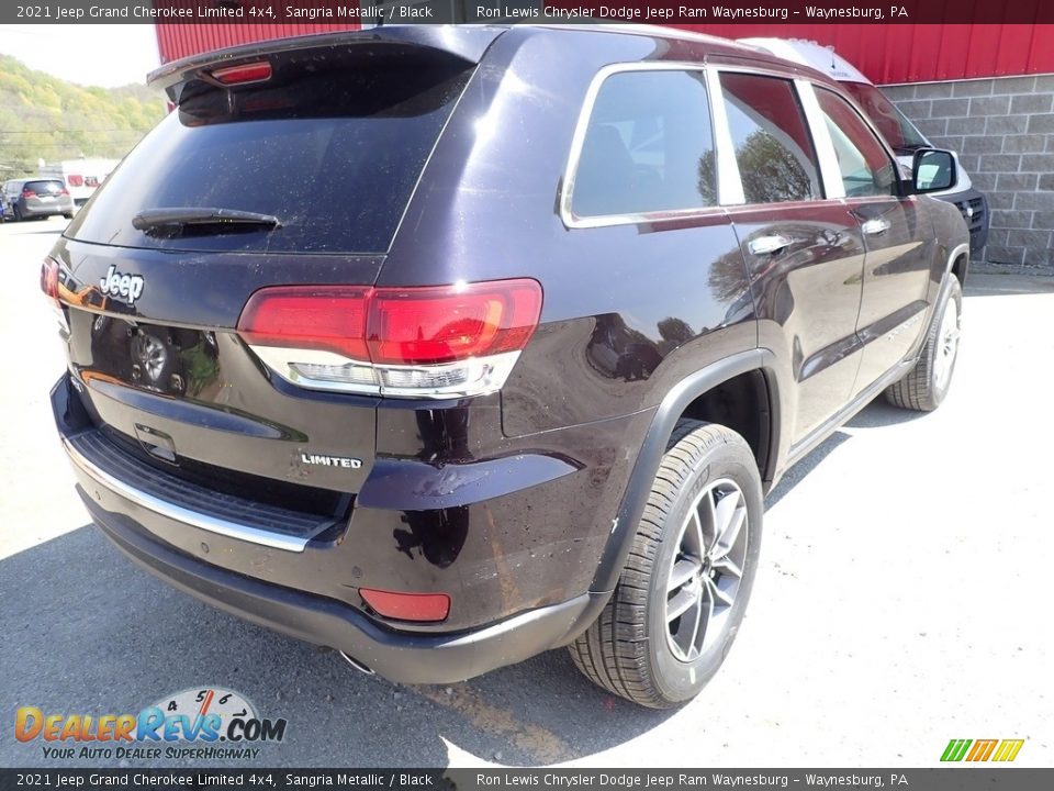 2021 Jeep Grand Cherokee Limited 4x4 Sangria Metallic / Black Photo #5