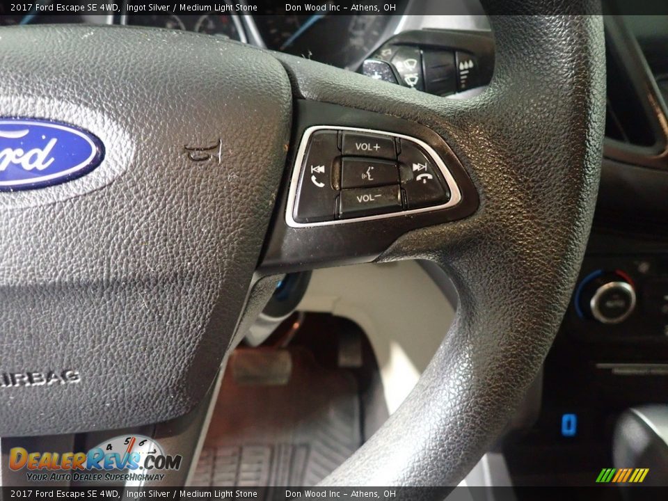 2017 Ford Escape SE 4WD Ingot Silver / Medium Light Stone Photo #31