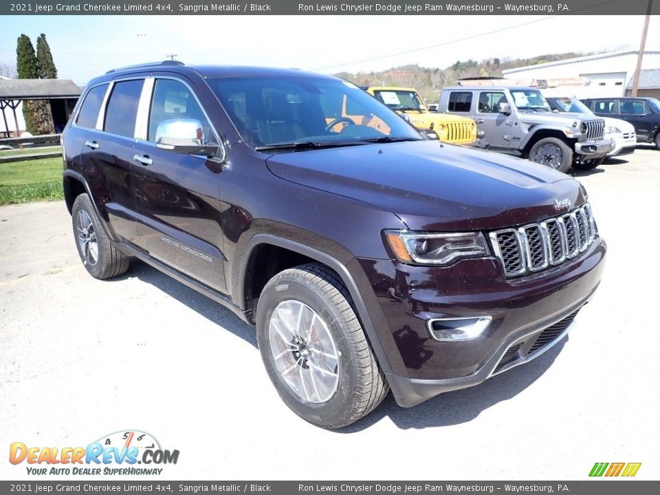 2021 Jeep Grand Cherokee Limited 4x4 Sangria Metallic / Black Photo #7