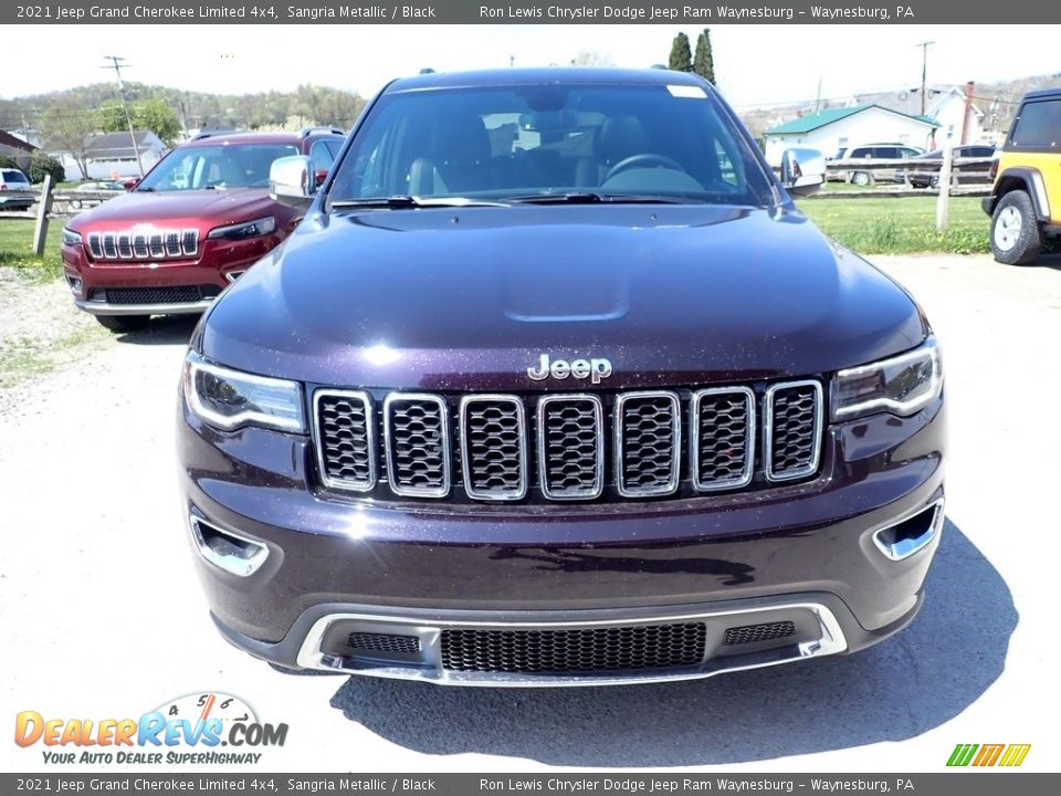 2021 Jeep Grand Cherokee Limited 4x4 Sangria Metallic / Black Photo #8