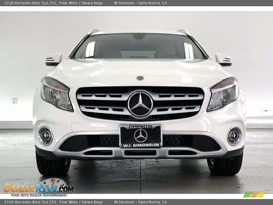 2018 Mercedes-Benz GLA 250 Polar White / Sahara Beige Photo #2