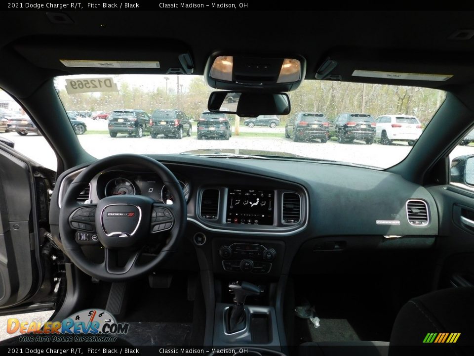 2021 Dodge Charger R/T Pitch Black / Black Photo #4