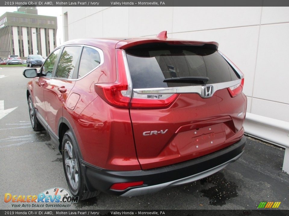 2019 Honda CR-V EX AWD Molten Lava Pearl / Ivory Photo #3