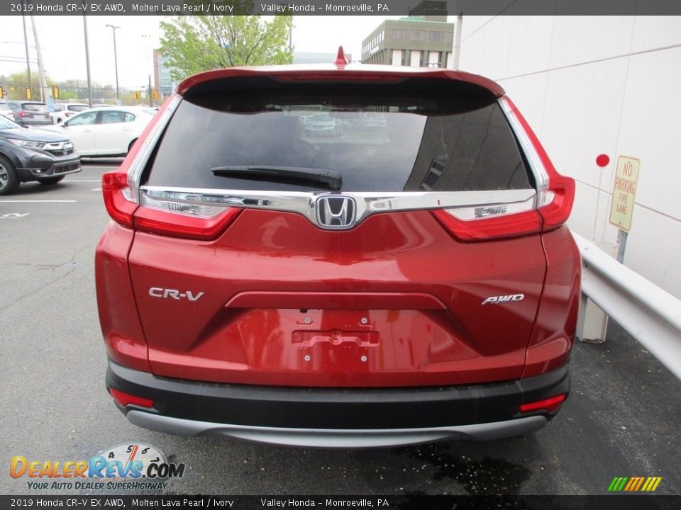 2019 Honda CR-V EX AWD Molten Lava Pearl / Ivory Photo #4