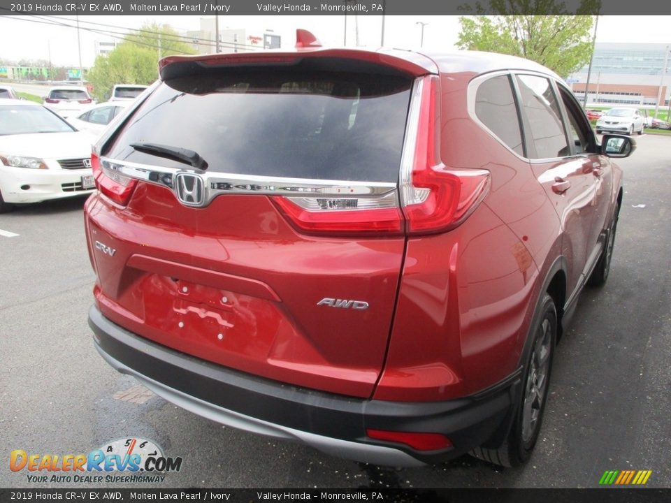 2019 Honda CR-V EX AWD Molten Lava Pearl / Ivory Photo #5