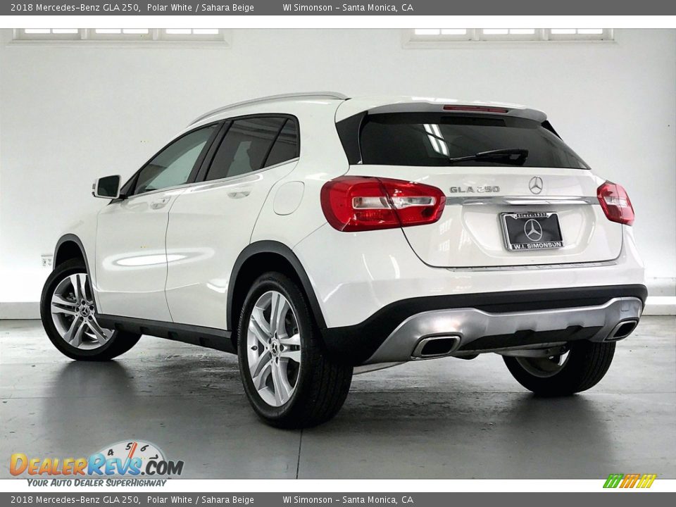 2018 Mercedes-Benz GLA 250 Polar White / Sahara Beige Photo #10