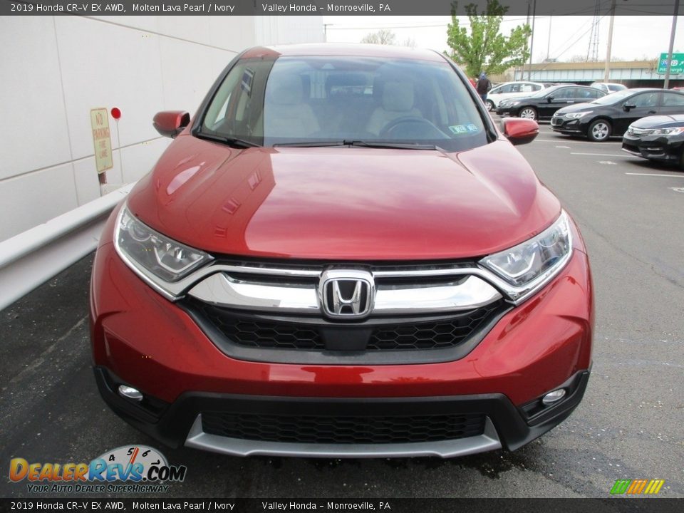 2019 Honda CR-V EX AWD Molten Lava Pearl / Ivory Photo #8