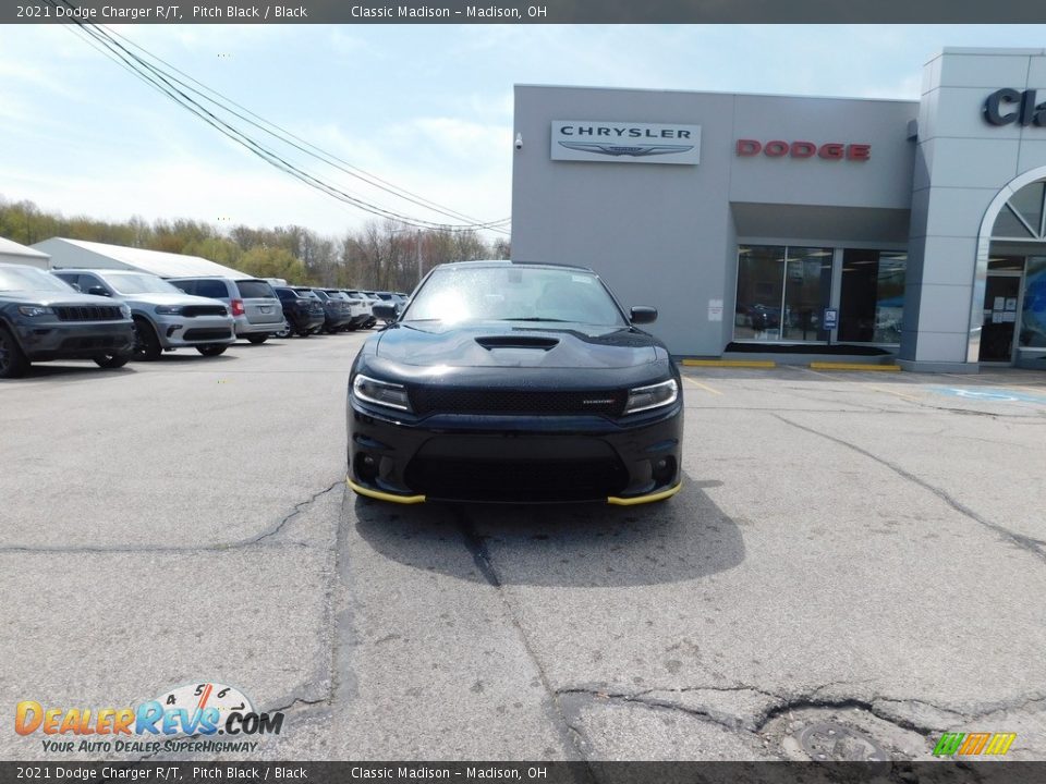 2021 Dodge Charger R/T Pitch Black / Black Photo #10