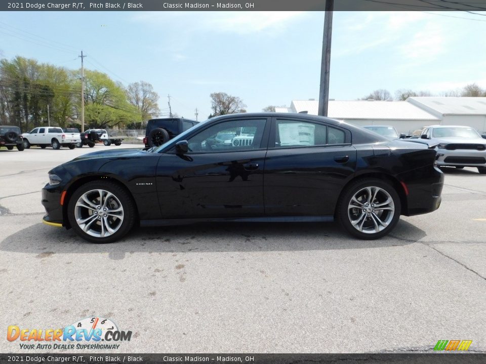 2021 Dodge Charger R/T Pitch Black / Black Photo #11