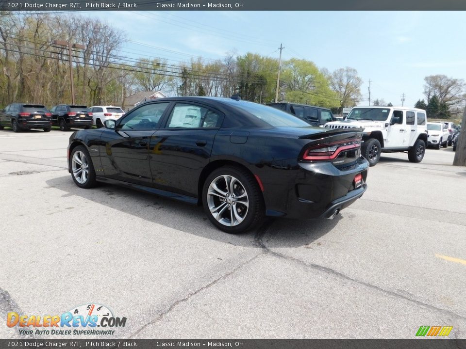 2021 Dodge Charger R/T Pitch Black / Black Photo #12