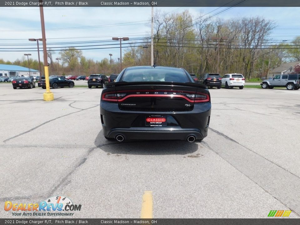 2021 Dodge Charger R/T Pitch Black / Black Photo #13