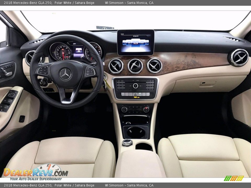 2018 Mercedes-Benz GLA 250 Polar White / Sahara Beige Photo #15