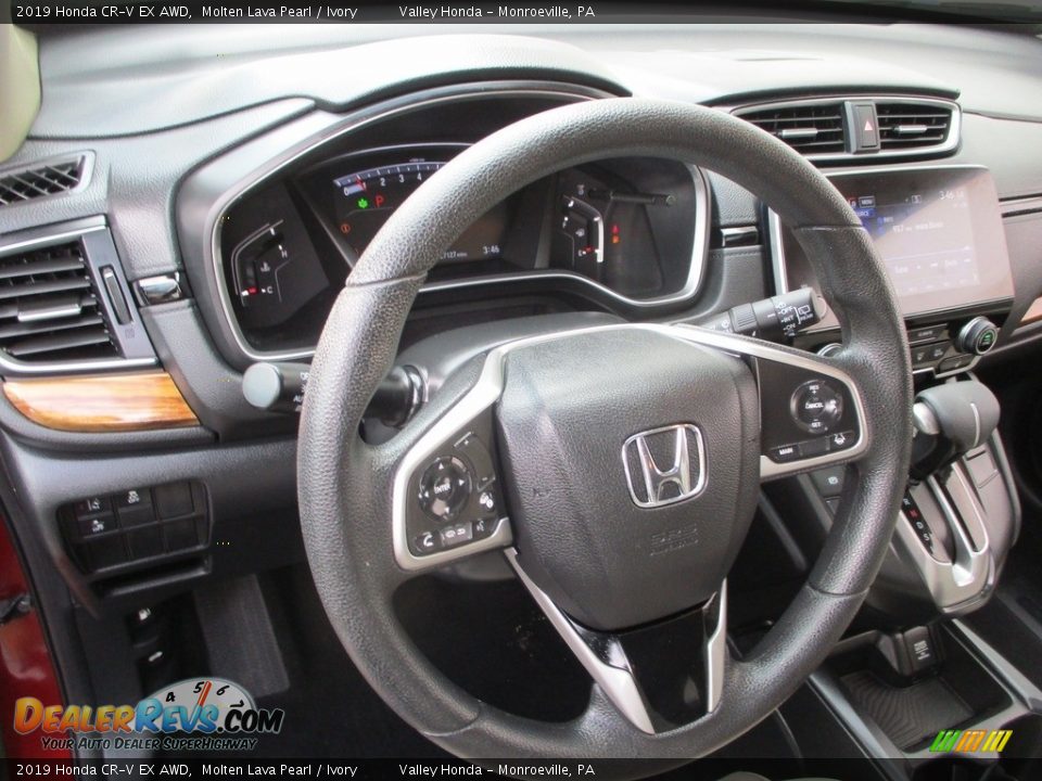 2019 Honda CR-V EX AWD Molten Lava Pearl / Ivory Photo #14