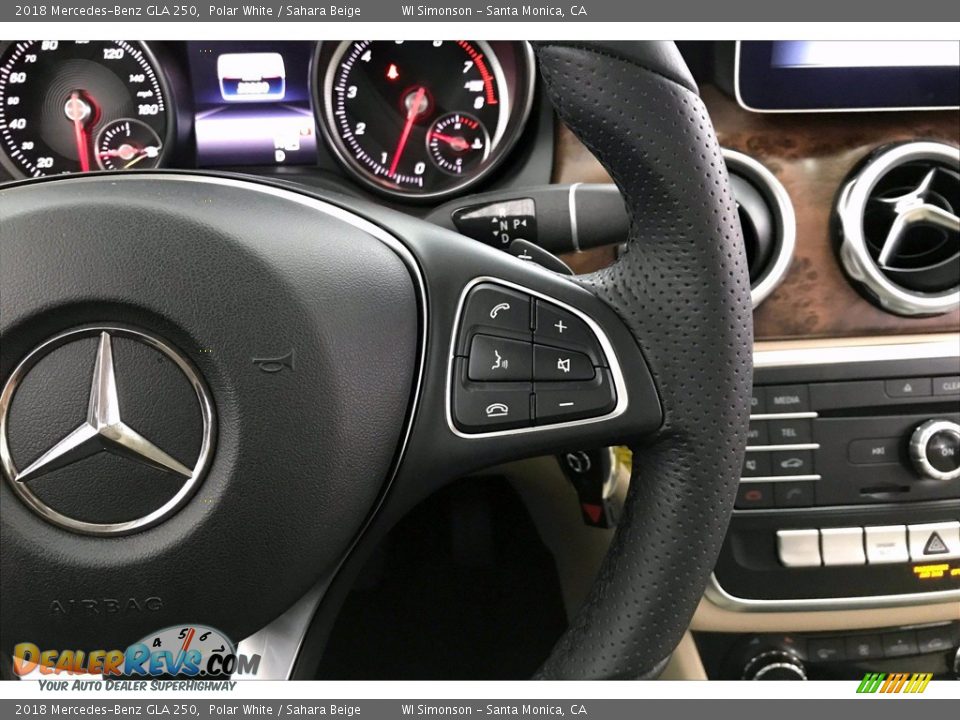 2018 Mercedes-Benz GLA 250 Polar White / Sahara Beige Photo #22