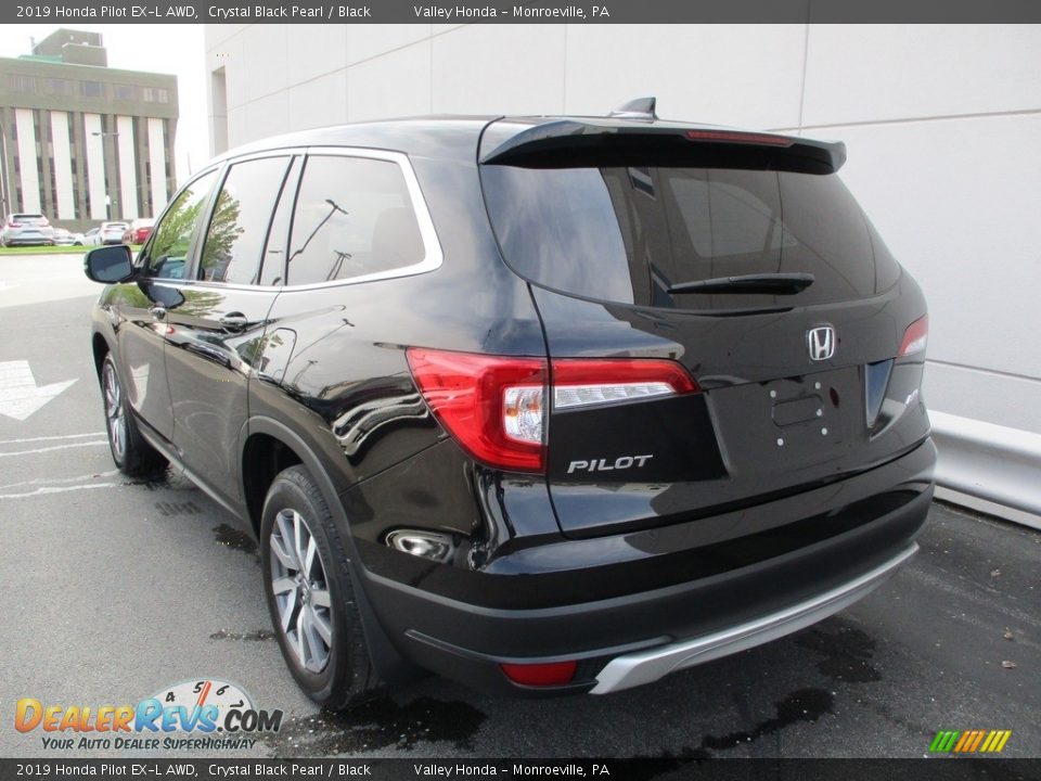 2019 Honda Pilot EX-L AWD Crystal Black Pearl / Black Photo #3