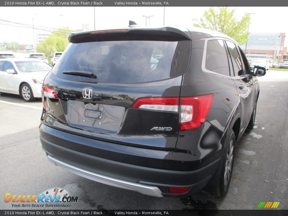 2019 Honda Pilot EX-L AWD Crystal Black Pearl / Black Photo #5