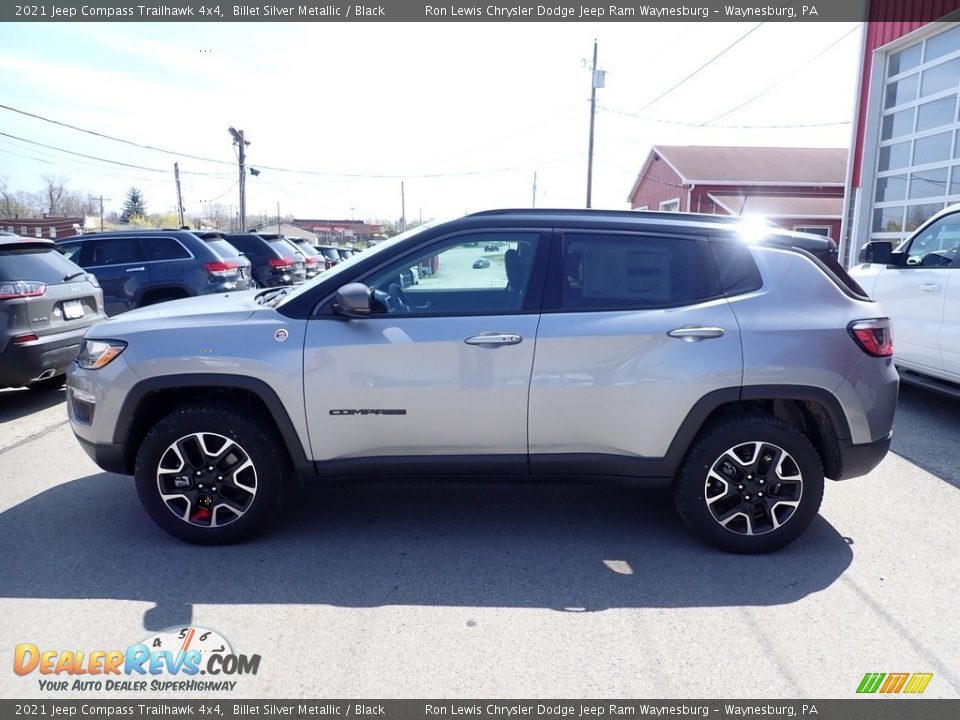 2021 Jeep Compass Trailhawk 4x4 Billet Silver Metallic / Black Photo #2