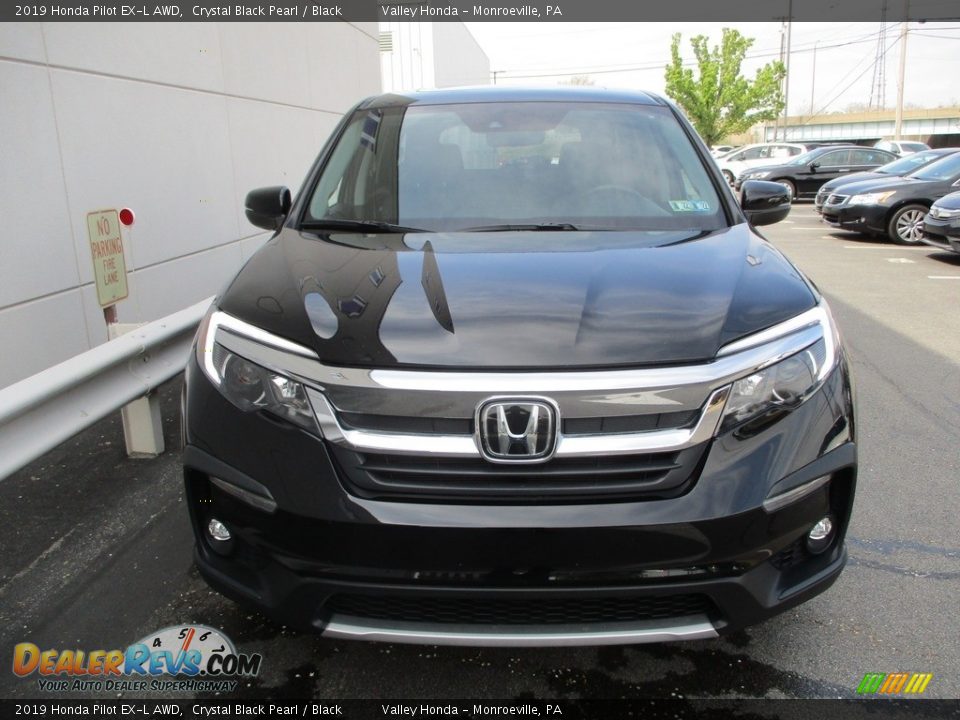 2019 Honda Pilot EX-L AWD Crystal Black Pearl / Black Photo #8