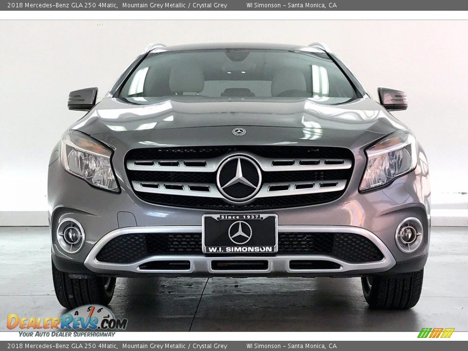 2018 Mercedes-Benz GLA 250 4Matic Mountain Grey Metallic / Crystal Grey Photo #2