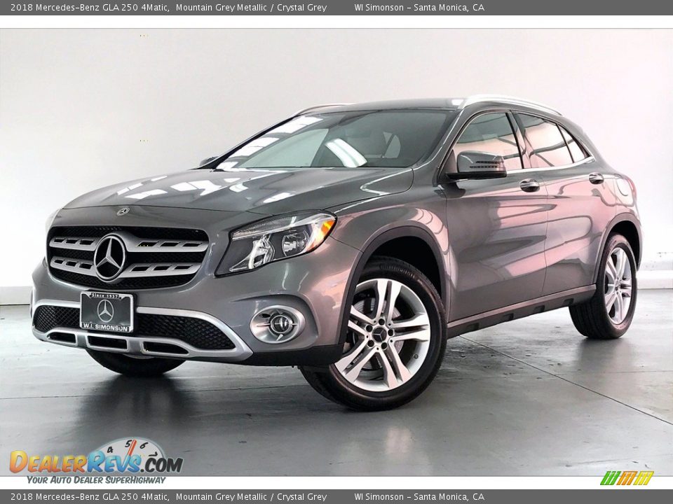 2018 Mercedes-Benz GLA 250 4Matic Mountain Grey Metallic / Crystal Grey Photo #12