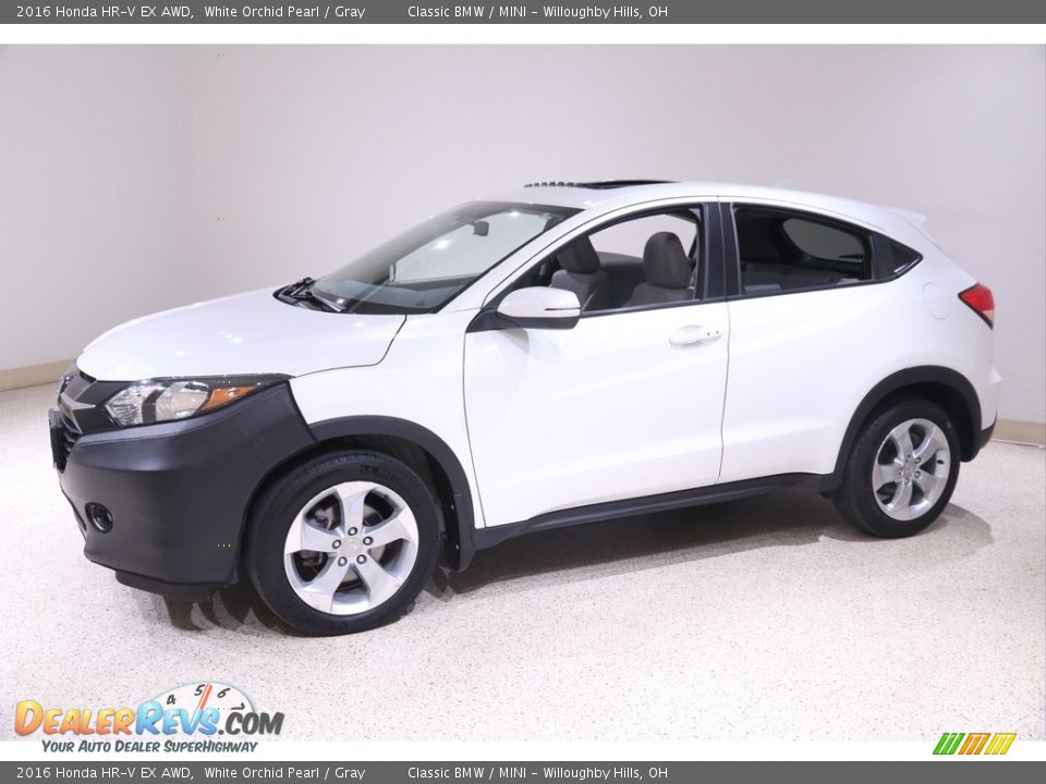 2016 Honda HR-V EX AWD White Orchid Pearl / Gray Photo #3