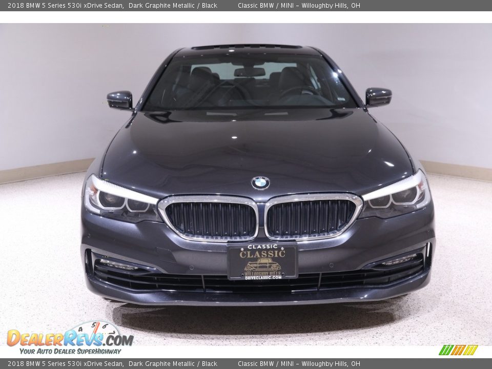 2018 BMW 5 Series 530i xDrive Sedan Dark Graphite Metallic / Black Photo #2