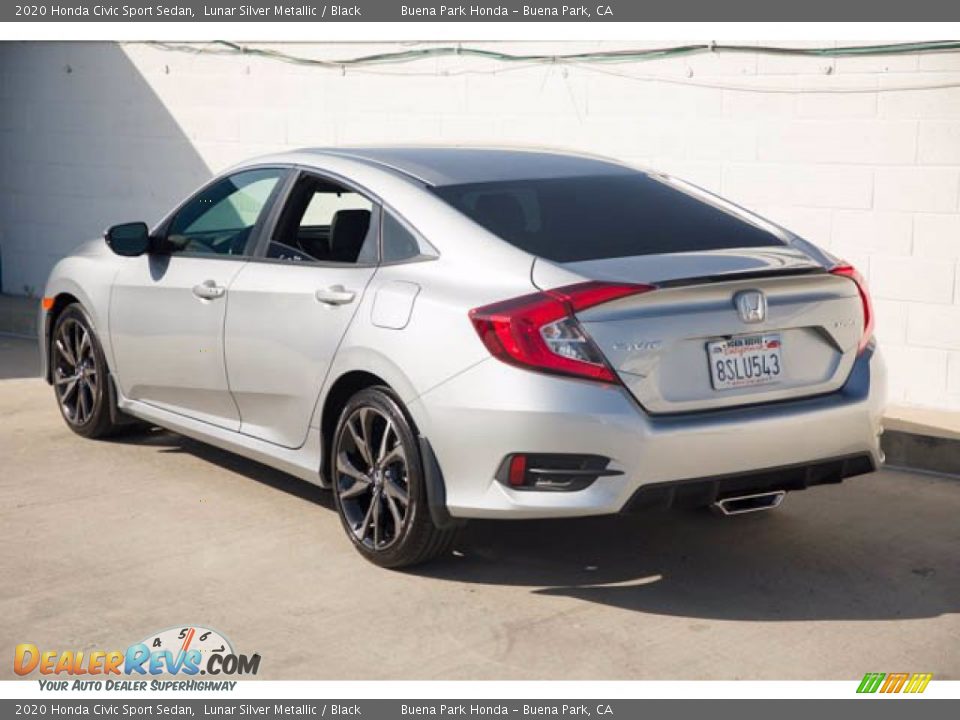 2020 Honda Civic Sport Sedan Lunar Silver Metallic / Black Photo #2