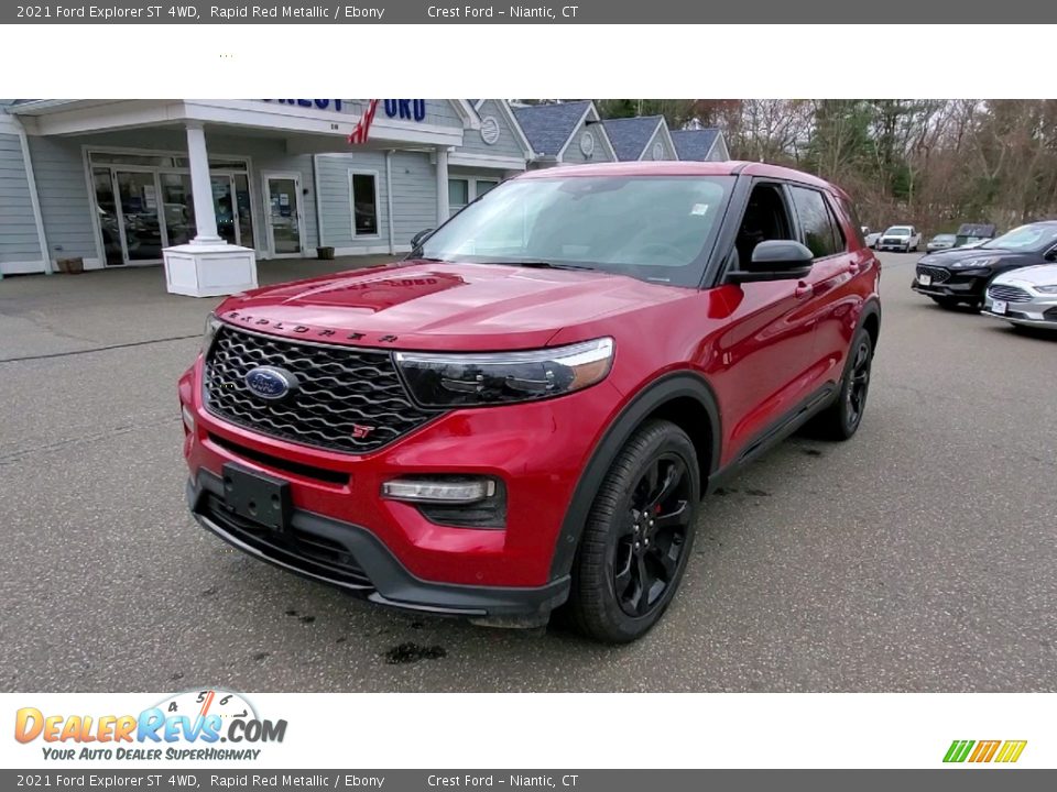 2021 Ford Explorer ST 4WD Rapid Red Metallic / Ebony Photo #3