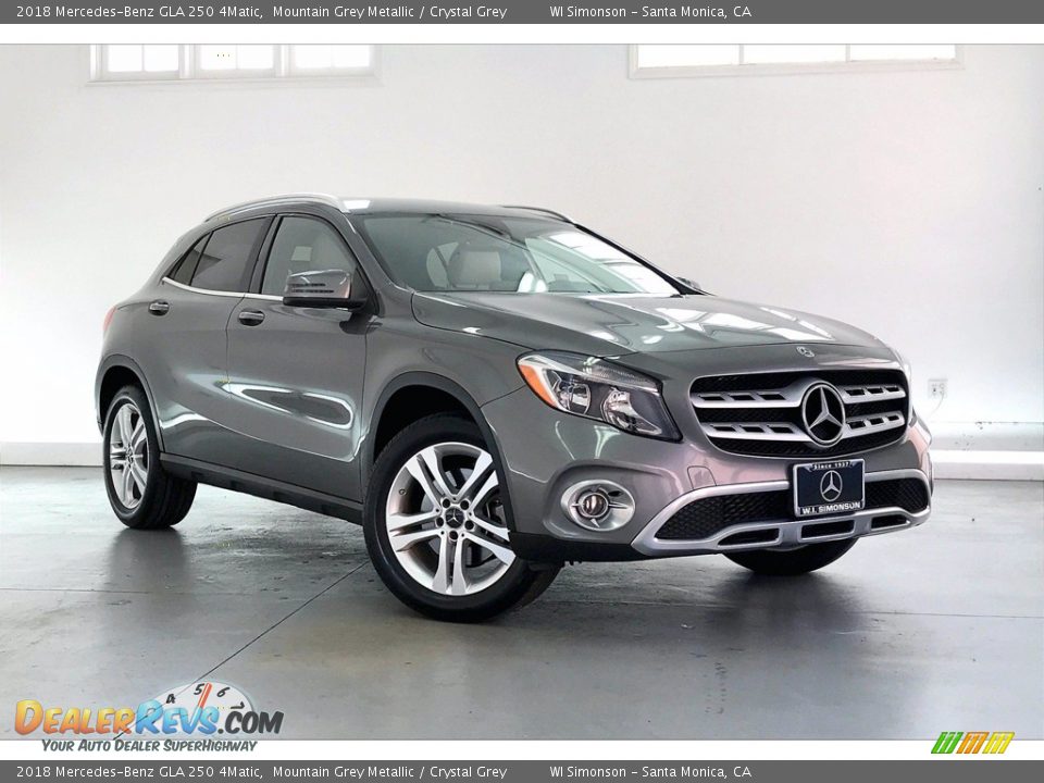 2018 Mercedes-Benz GLA 250 4Matic Mountain Grey Metallic / Crystal Grey Photo #34